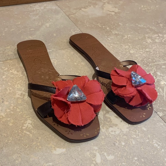Kate Spade Flower Jeweled Sandals - Picture 2 of 4